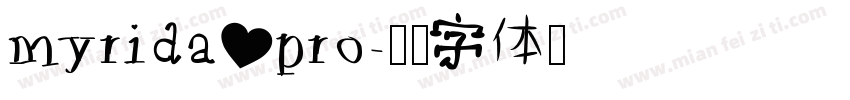 myrida pro字体转换